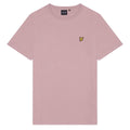 Light Pink - Front - Lyle & Scott Mens Plain Crew Neck T-Shirt