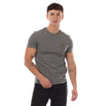 Dark Grey - Front - Lyle & Scott Mens Plain Crew Neck T-Shirt