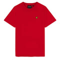 Red - Front - Lyle & Scott Mens Plain Crew Neck T-Shirt
