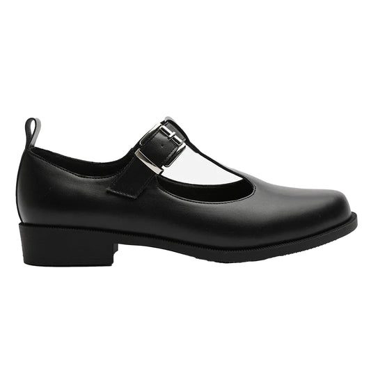 Black - Front - Where´s That From Womens-Ladies Low Block Heel Mary Janes
