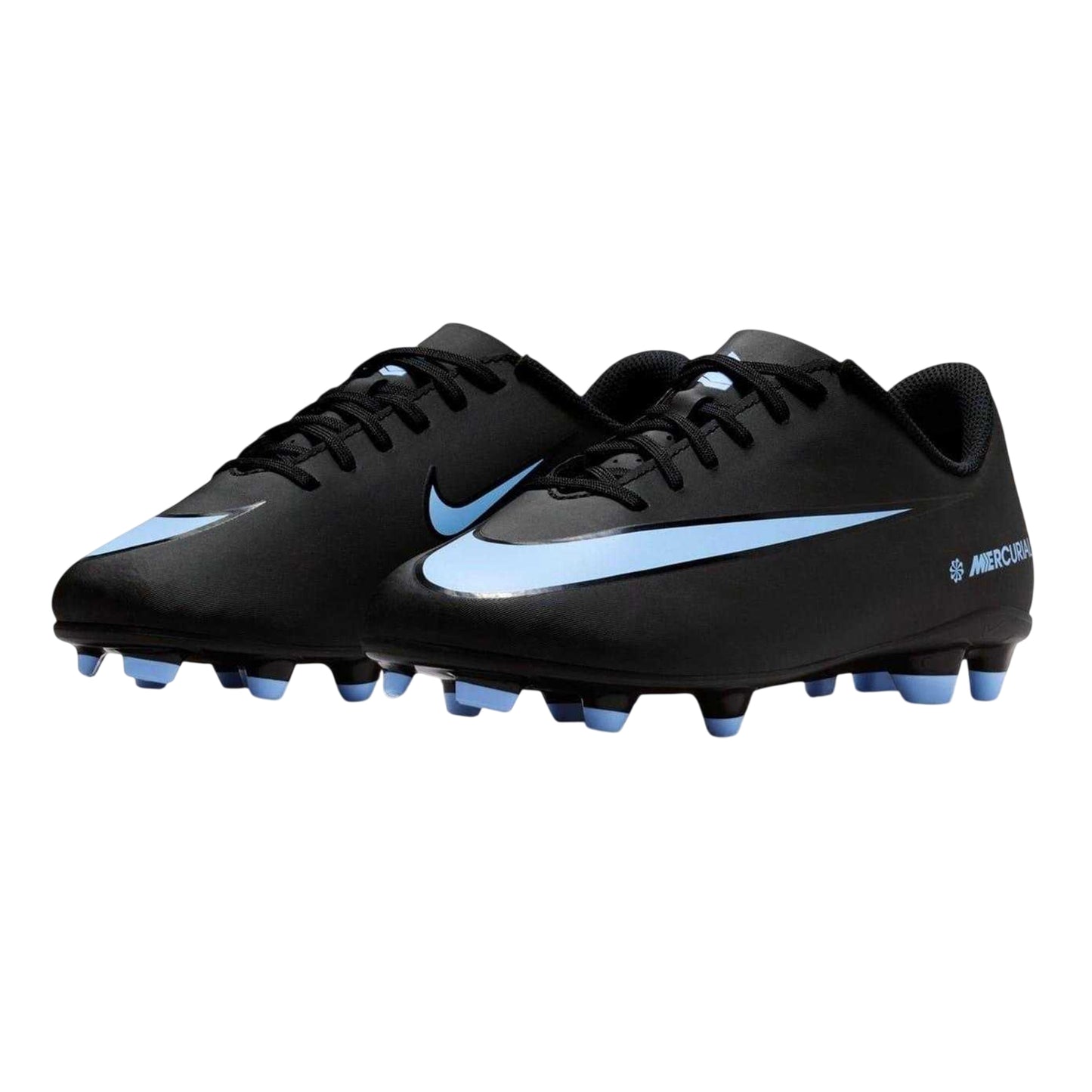 Black-Blue - Pack Shot - Nike Childrens-Kids Vapor Firm Ground Football Boots