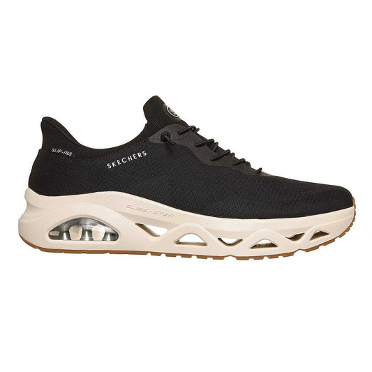 Black-White - Front - Skechers Mens Uno Glide Trainers