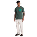Teal - Pack Shot - Lyle & Scott Mens Tonal Pocket T-Shirt