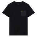 Black - Front - Lyle & Scott Mens Tonal Pocket T-Shirt