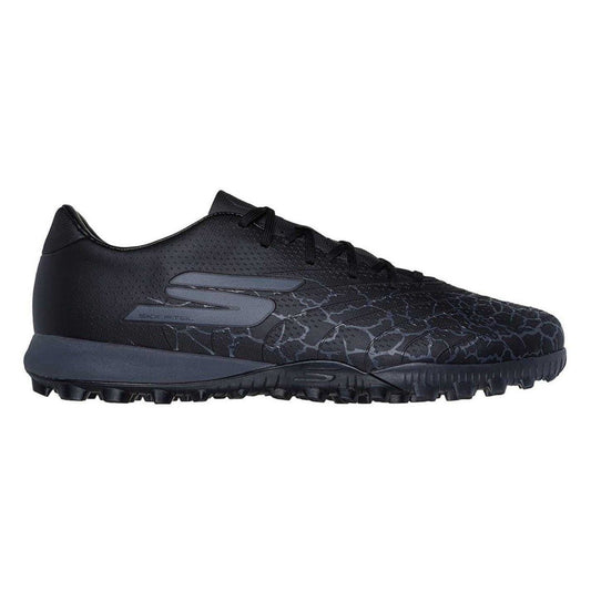 Black - Front - Skechers Childrens-Kids Gold Marble Astro Turf Trainers
