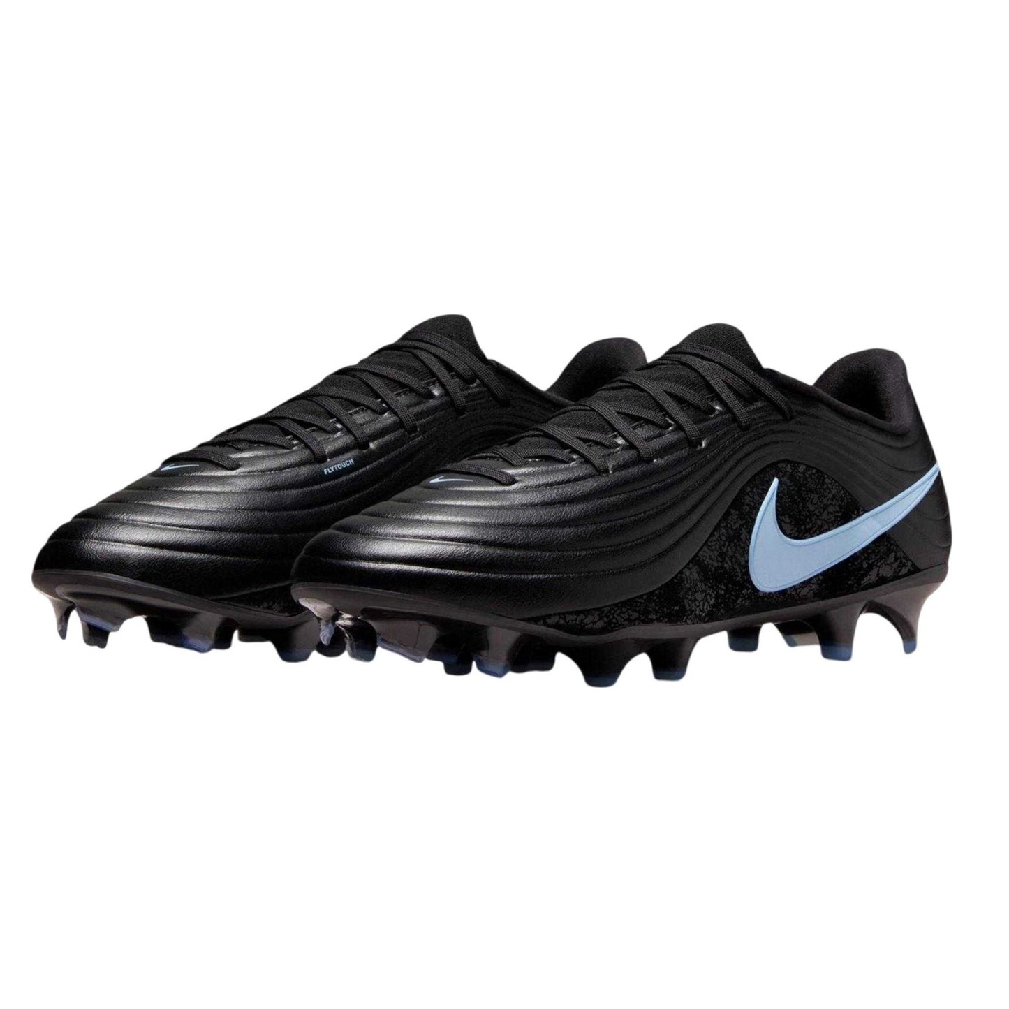 Black-Blue - Pack Shot - Nike Mens Tiempo Academy Firm Ground Football Boots