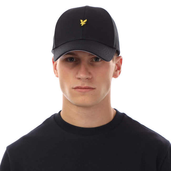 Navy - Front - Lyle & Scott Unisex Adult Heavy Twill Baseball Cap