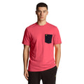 Pink - Lifestyle - Lyle & Scott Mens Contrast Pocket T-Shirt