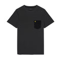 Grey-Black - Front - Lyle & Scott Mens Contrast Pocket T-Shirt