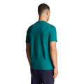 Green-White - Back - Lyle & Scott Mens Contrast Pocket T-Shirt