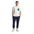 White-Green - Pack Shot - Lyle & Scott Mens Contrast Pocket T-Shirt