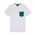 White-Green - Front - Lyle & Scott Mens Contrast Pocket T-Shirt
