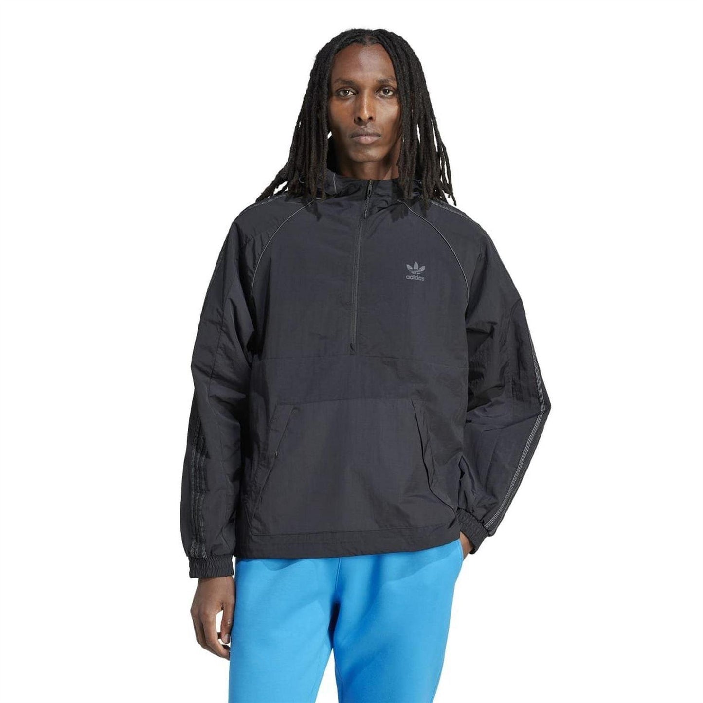 Black - Lifestyle - Adidas Mens Originals 3 Stripes Jacket