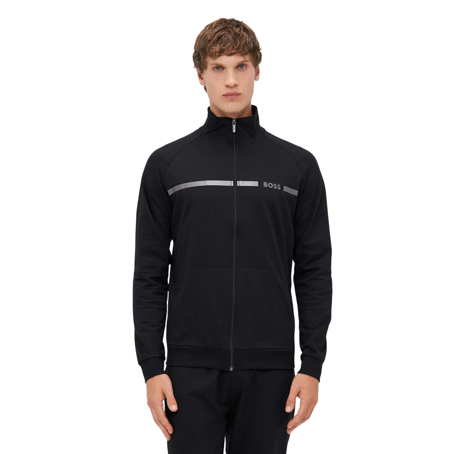 Black - Lifestyle - Boss Mens Authentic Track Jacket