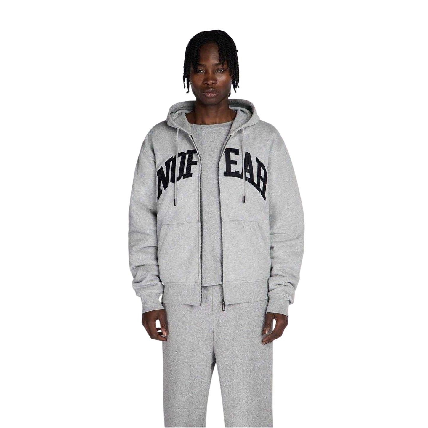 Grey Marl - Lifestyle - No Fear Mens Hoodie