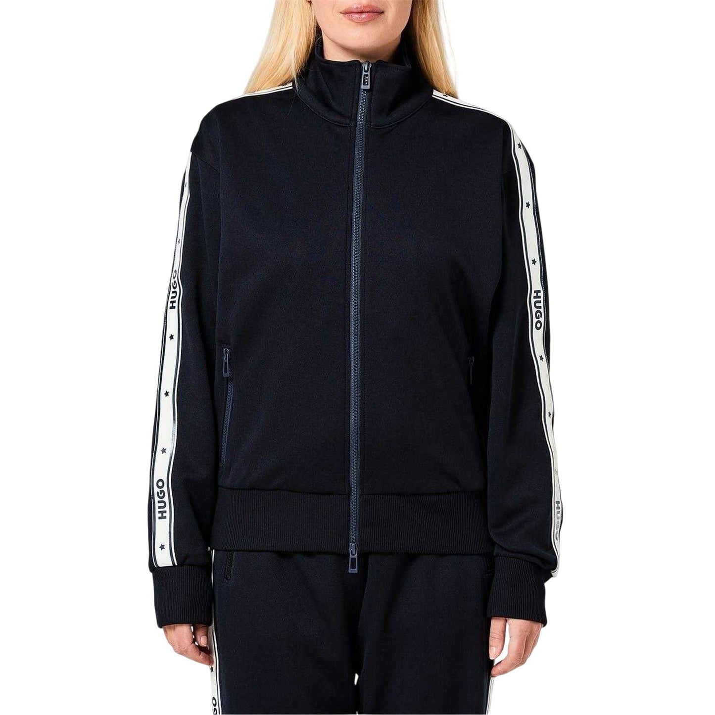Blue - Lifestyle - Hugo Womens-Ladies Demendia Track Jacket