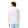 White - Back - Lacoste Mens Organic Cotton Turtle Neck T-Shirt