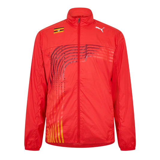 Red - Front - Puma Mens Warm Up Track Jacket