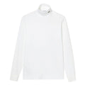 White - Front - Lacoste Mens Organic Cotton Turtle Neck T-Shirt
