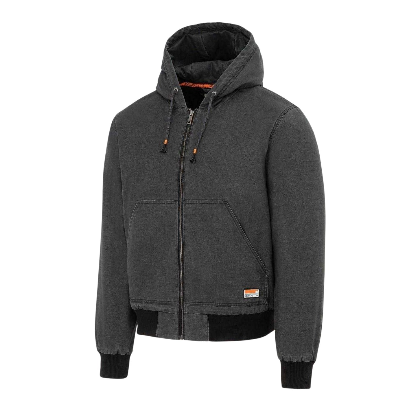 Charcoal - Side - SoulCal Mens Canvas Jacket