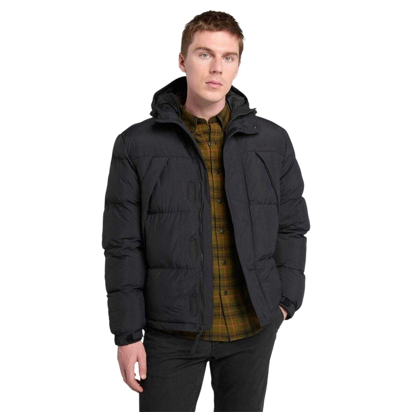 Black - Lifestyle - Timberland Mens Water Repellent Hooded Puffer Jacket