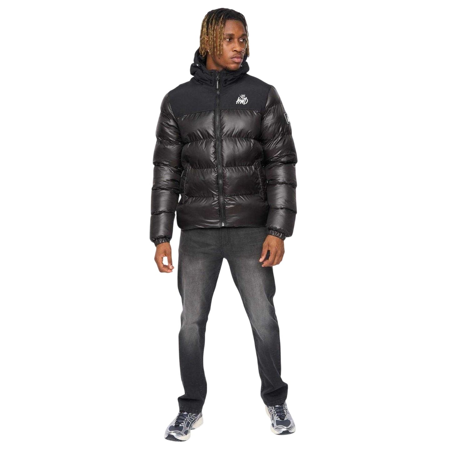Black - Side - Kings Will Dream Mens Summs Polyester Puffer Jacket