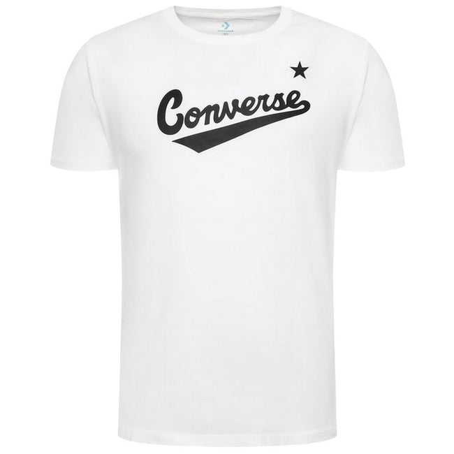 White - Front - Converse Childrens-Kids Logo T-Shirt
