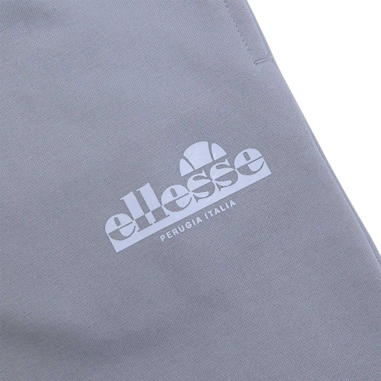Light Grey - Side - Ellesse Mens Fleece Casual Joggers