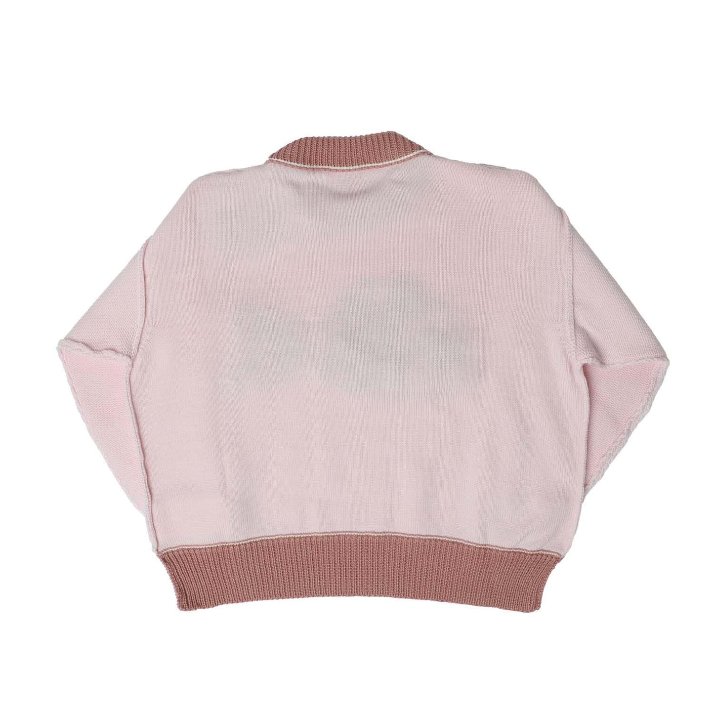Pink - Back - Palm Angels Childrens-Kids Bear Sweater Top