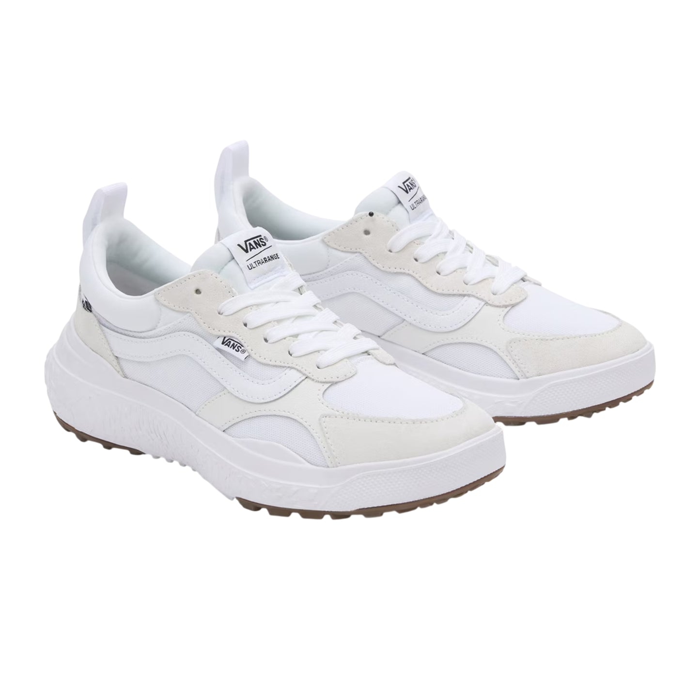 White - Pack Shot - Vans Mens UltraRange Neo VR3 Suede Lace Up Court Shoes