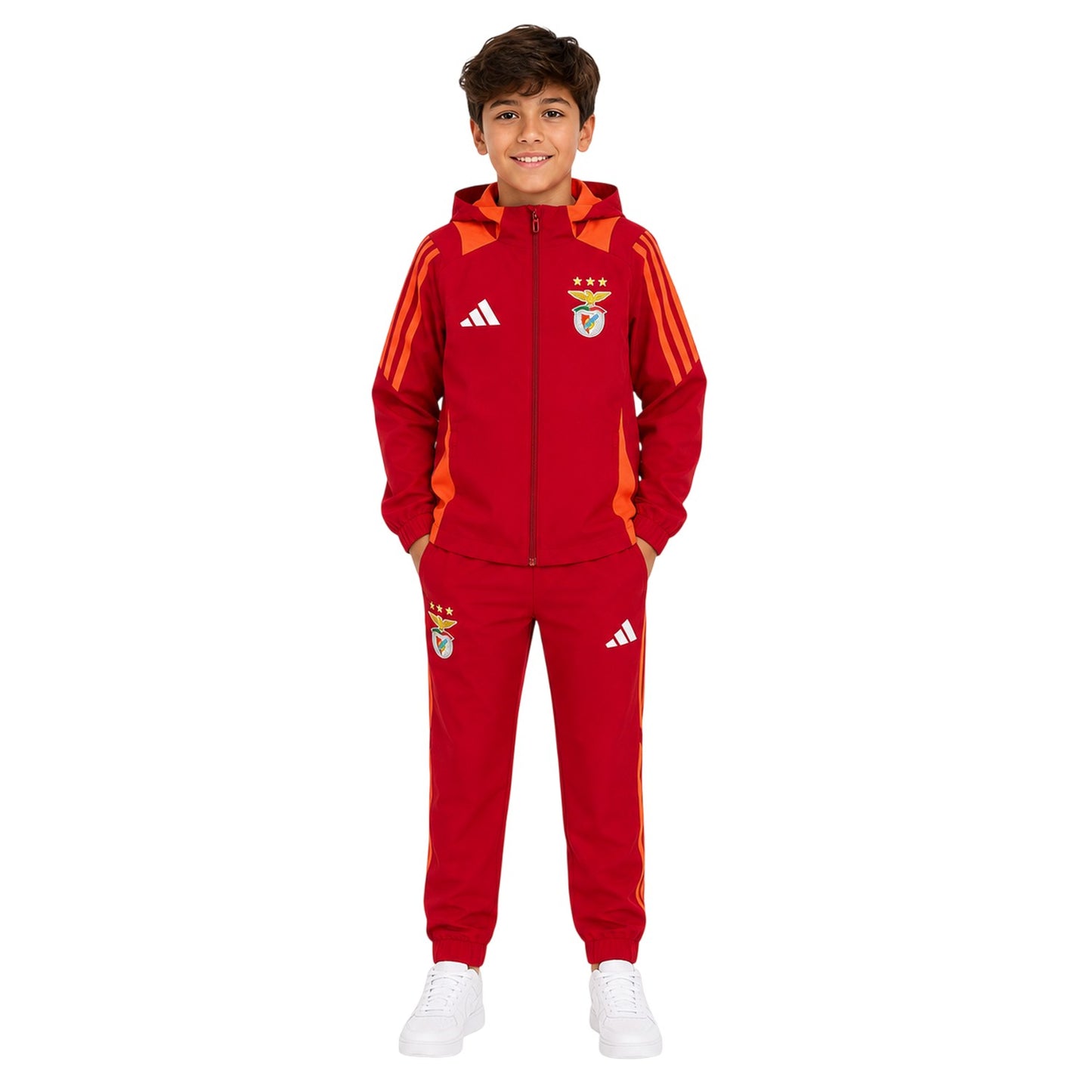 Team Power Red - Lifestyle - SL Benfica Childrens-Kids Adidas Anorak