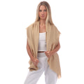 Beige - Front - Hugo Boss Ledonia Jacquard Scarf