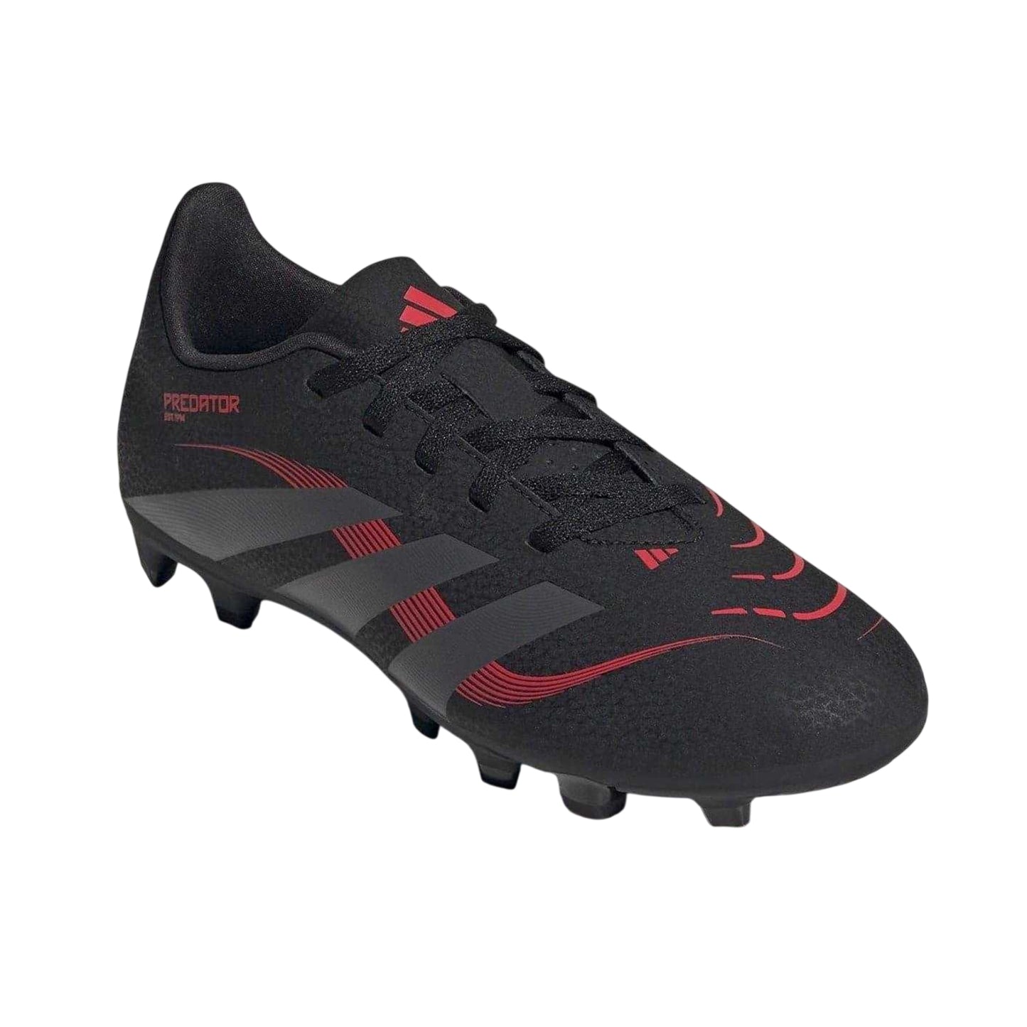Black-Grey - Lifestyle - Adidas Childrens-Kids Predator Club Firm Ground Football Boots