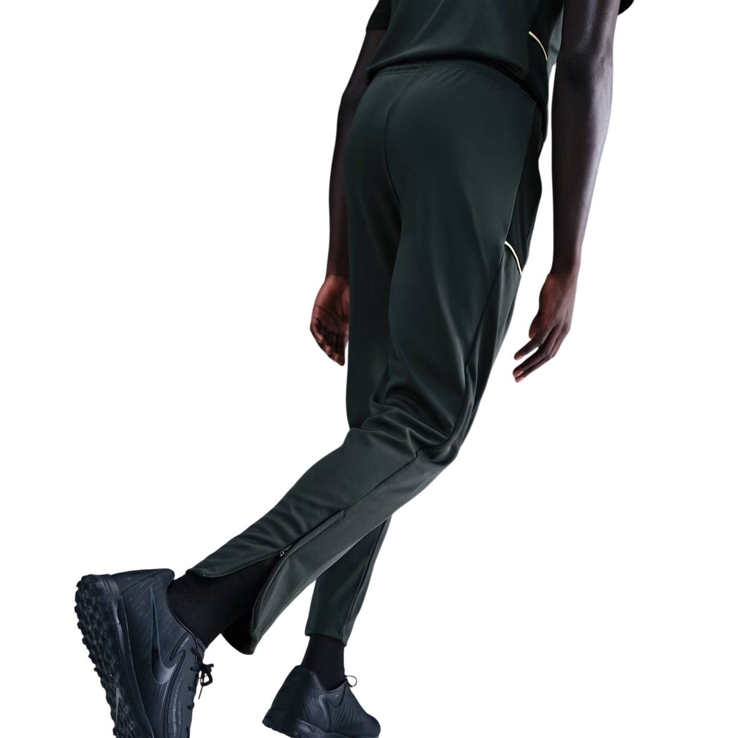 Black-Lime - Side - Nike Mens Academy Tracksuit Bottoms
