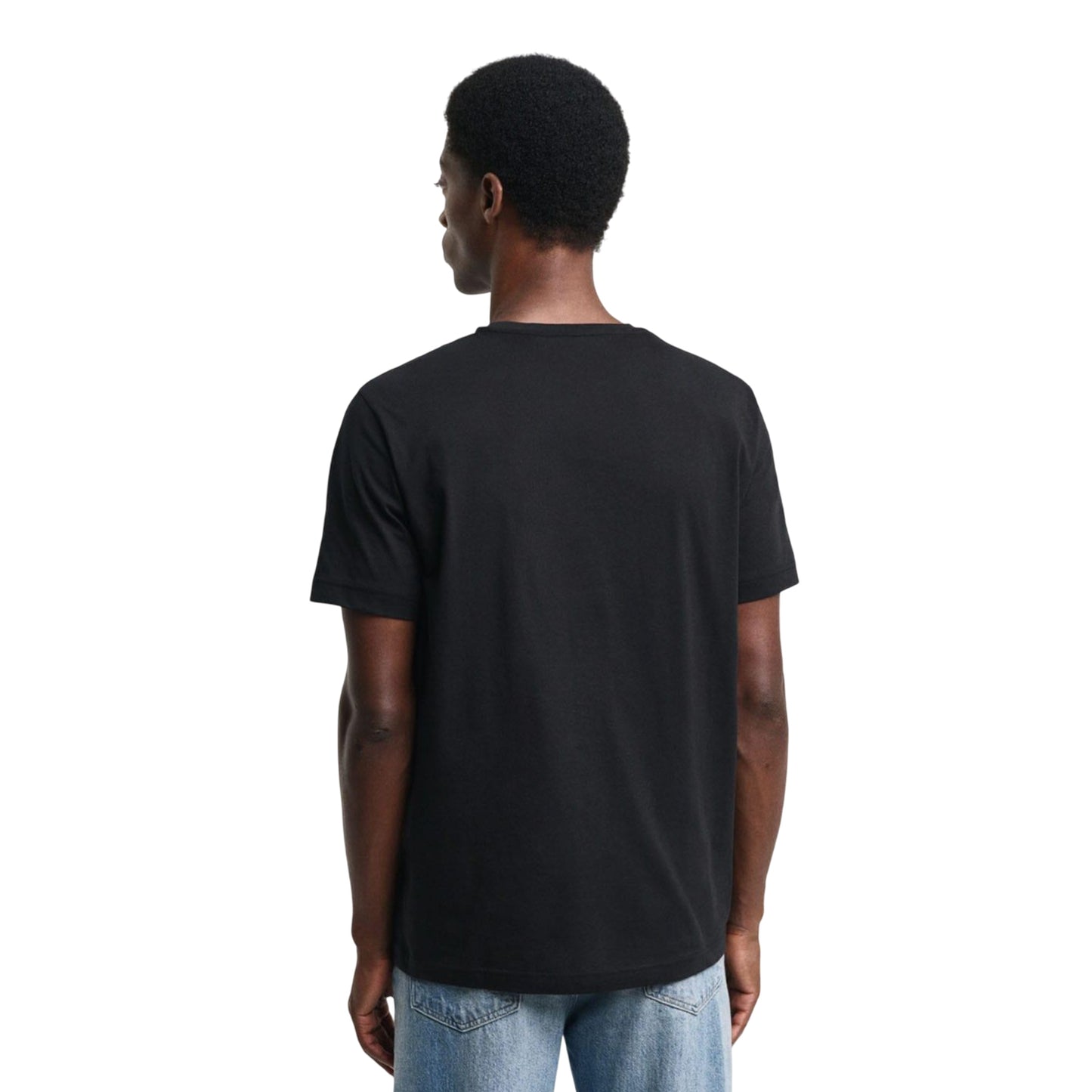 Black - Back - Gant Mens Archive Shield Embroidered T-Shirt