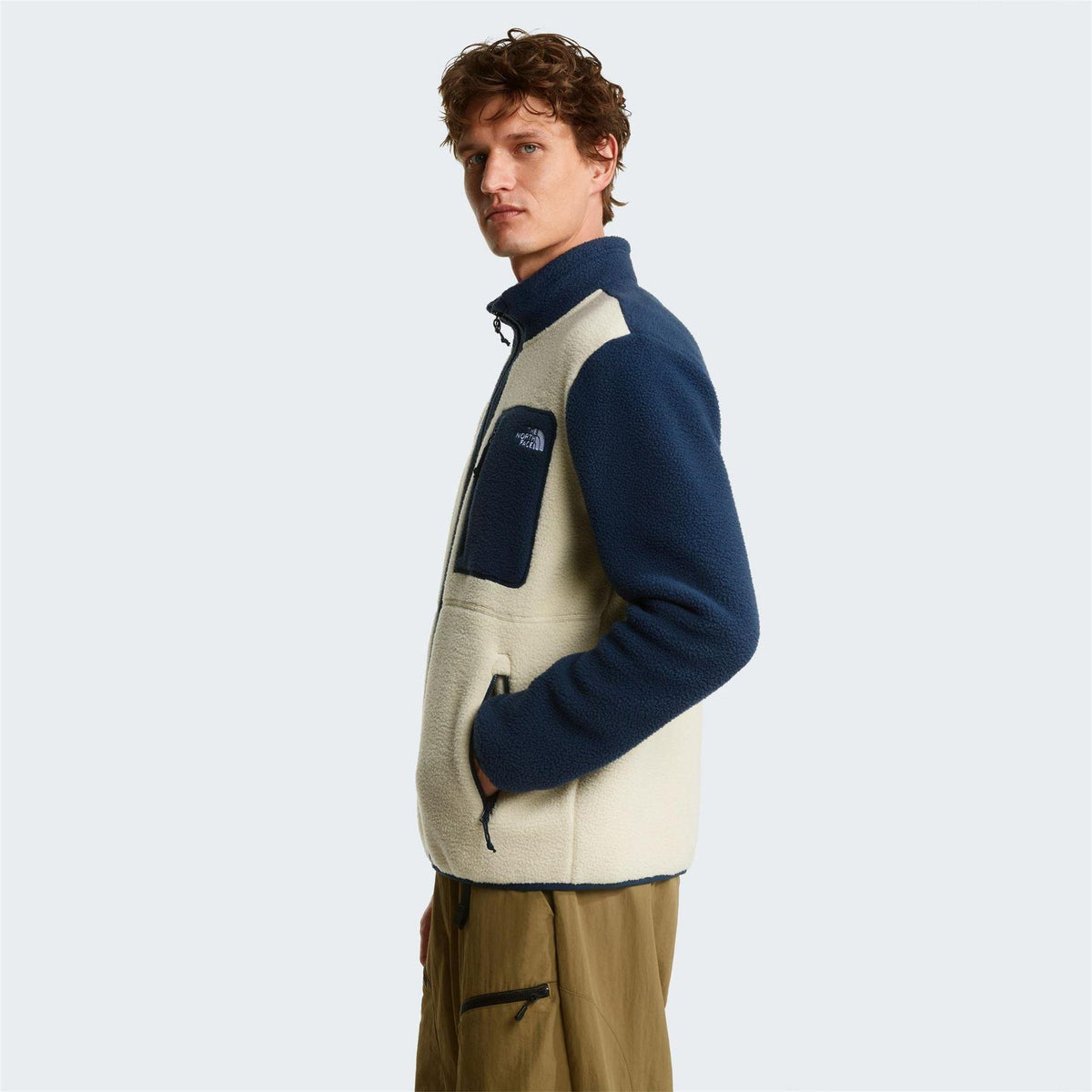 Desert-Stone - Pack Shot - The North Face Mens Yumiori Full Zip Fleece Jacket