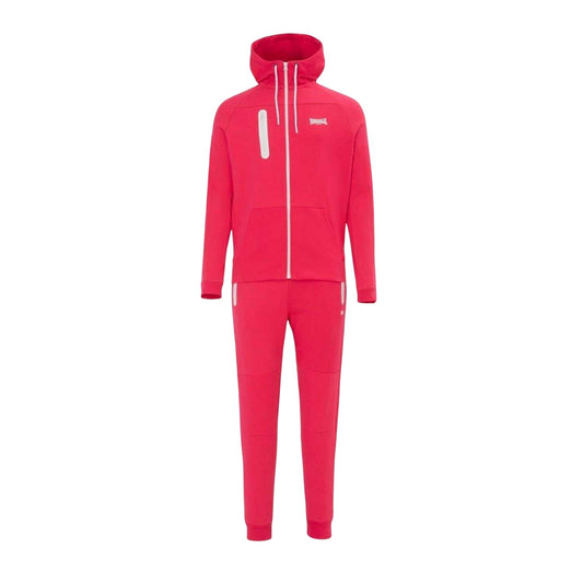 Red - Front - Lonsdale Mens Tracksuit
