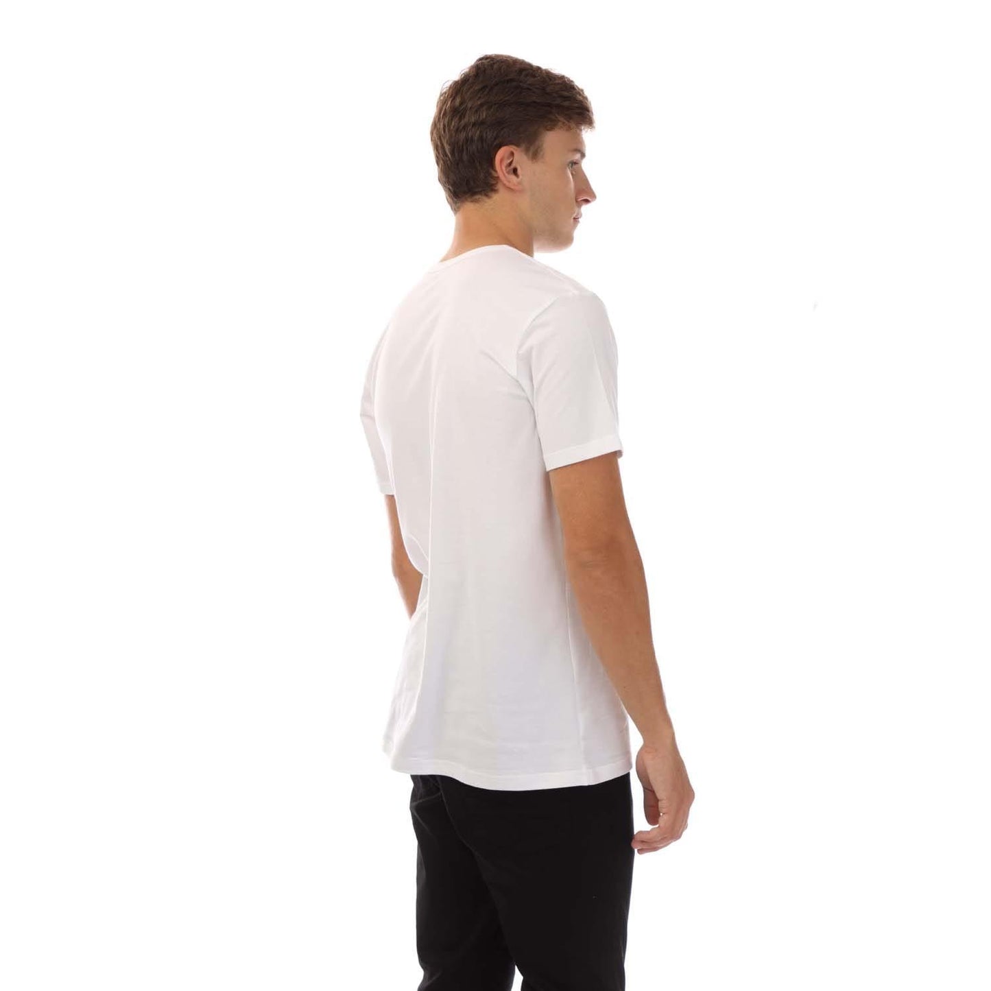 White-Black-Beige - Close up - Lyle & Scott Mens Striped T-Shirt (Pack of 3)