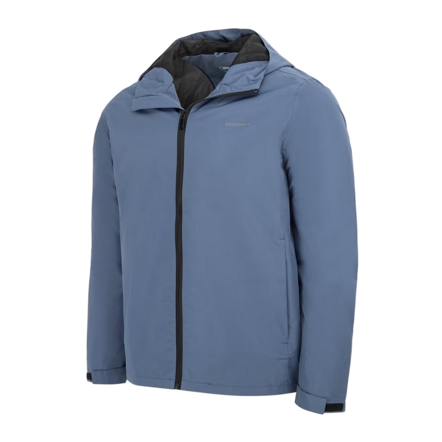 Grey - Side - Donnay Mens Lightweight Hooded Jacket