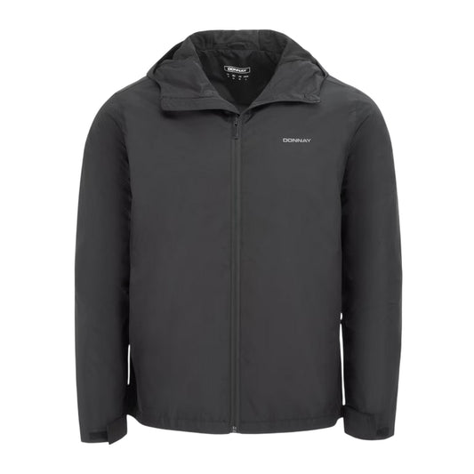 Black - Front - Donnay Mens Lightweight Hooded Jacket