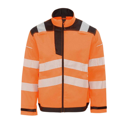 Orange - Front - Dunlop Mens Polyester Blend High-Vis Safety Work Jacket