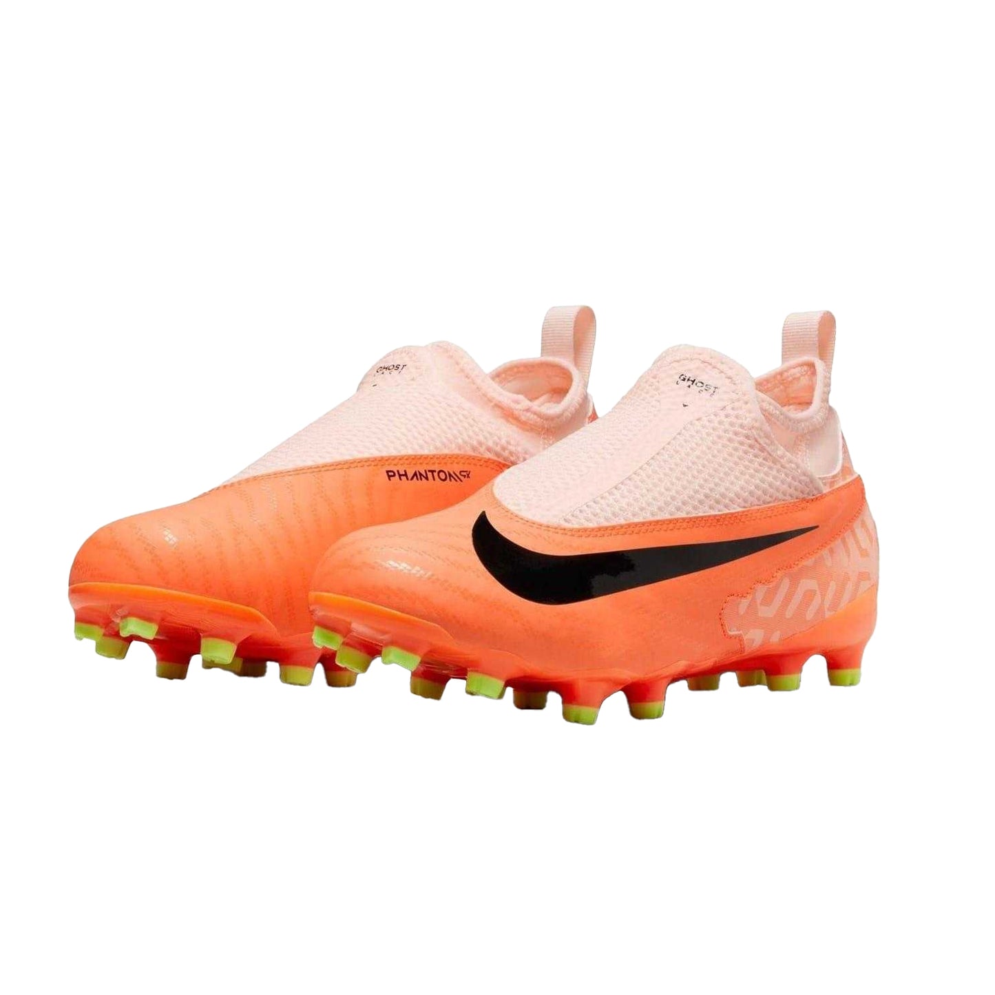 Orange-Black - Pack Shot - Nike Childrens-Kids Phantom Academy GX Firm Ground Football Boots