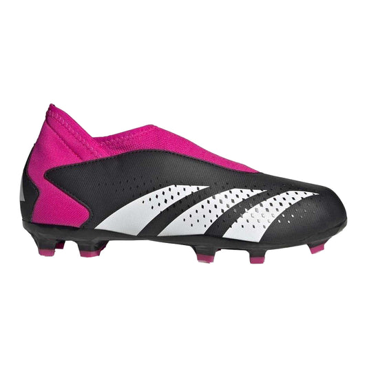 Black - Front - Adidas Childrens-Kids Predator Accuracy.3 Firm Ground Football Boots