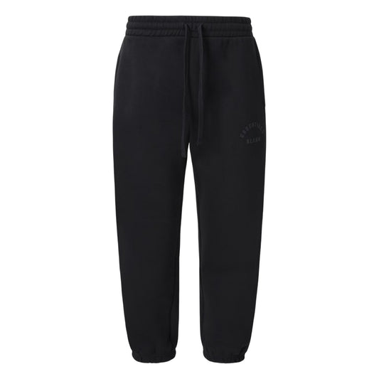 Black - Front - Blank Essentials Mens Arched Logo Joggers