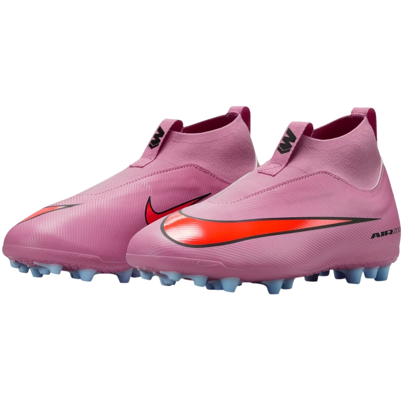 Pink-Black - Pack Shot - Nike Childrens-Kids Academy Swoosh Artificial Ground Football Boots