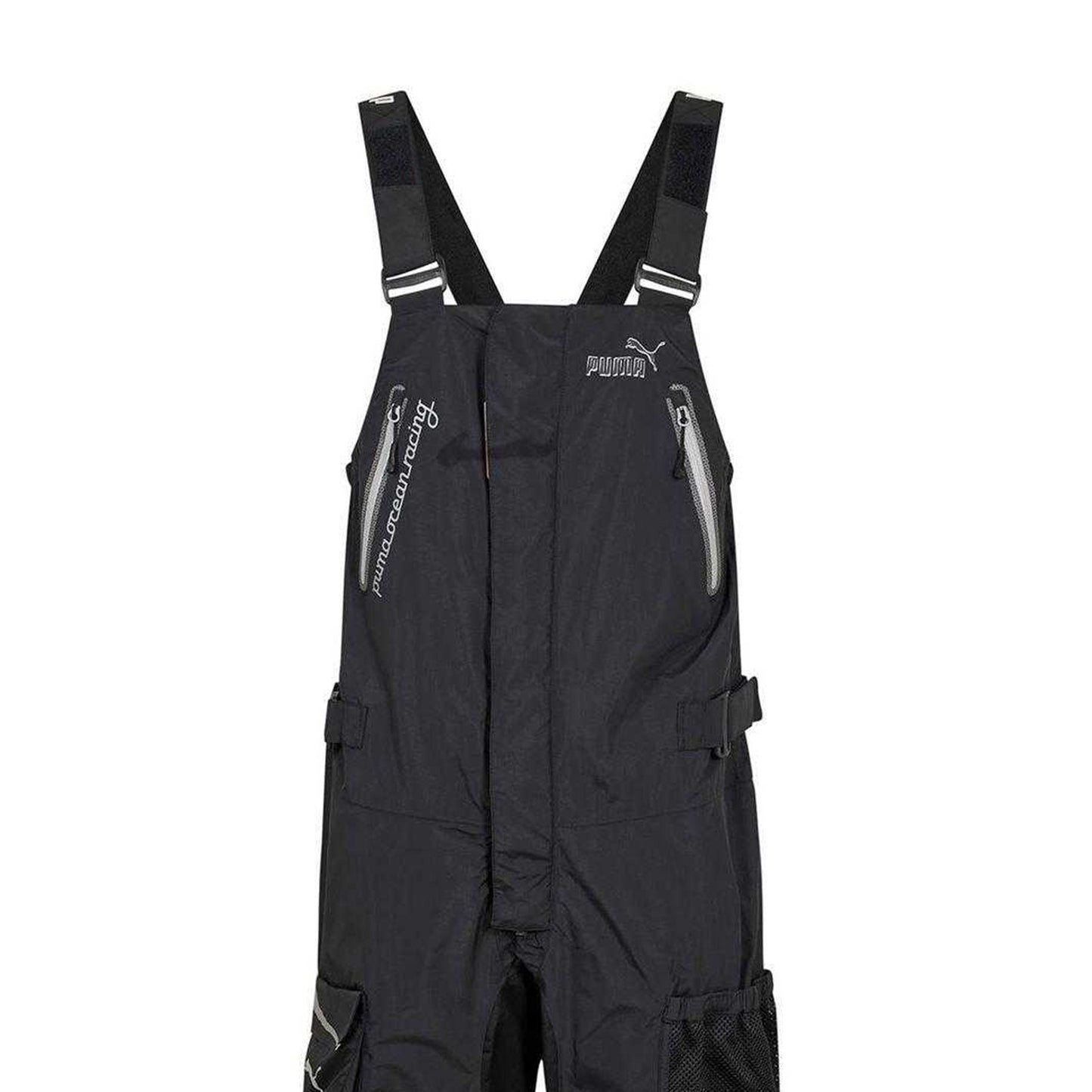 Black - Side - Puma Mens Coastal Racing Bib And Brace Overall