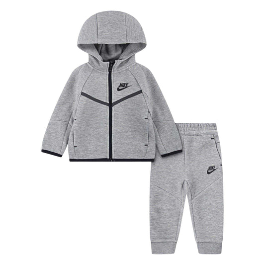 Grey - Front - Nike Baby Tech Tracksuit Set