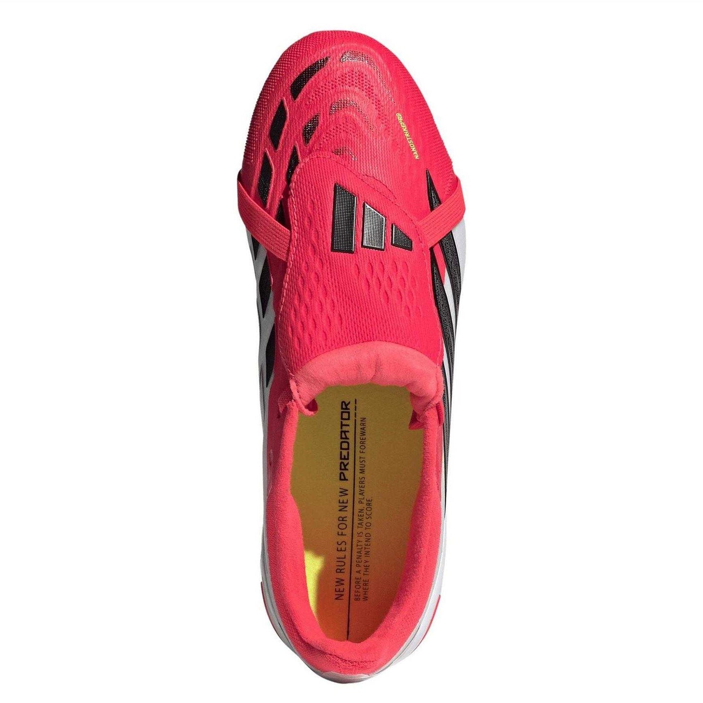 Red-White - Lifestyle - Adidas Childrens-Kids Predator Elite Fold Over Firm Ground Football Boots