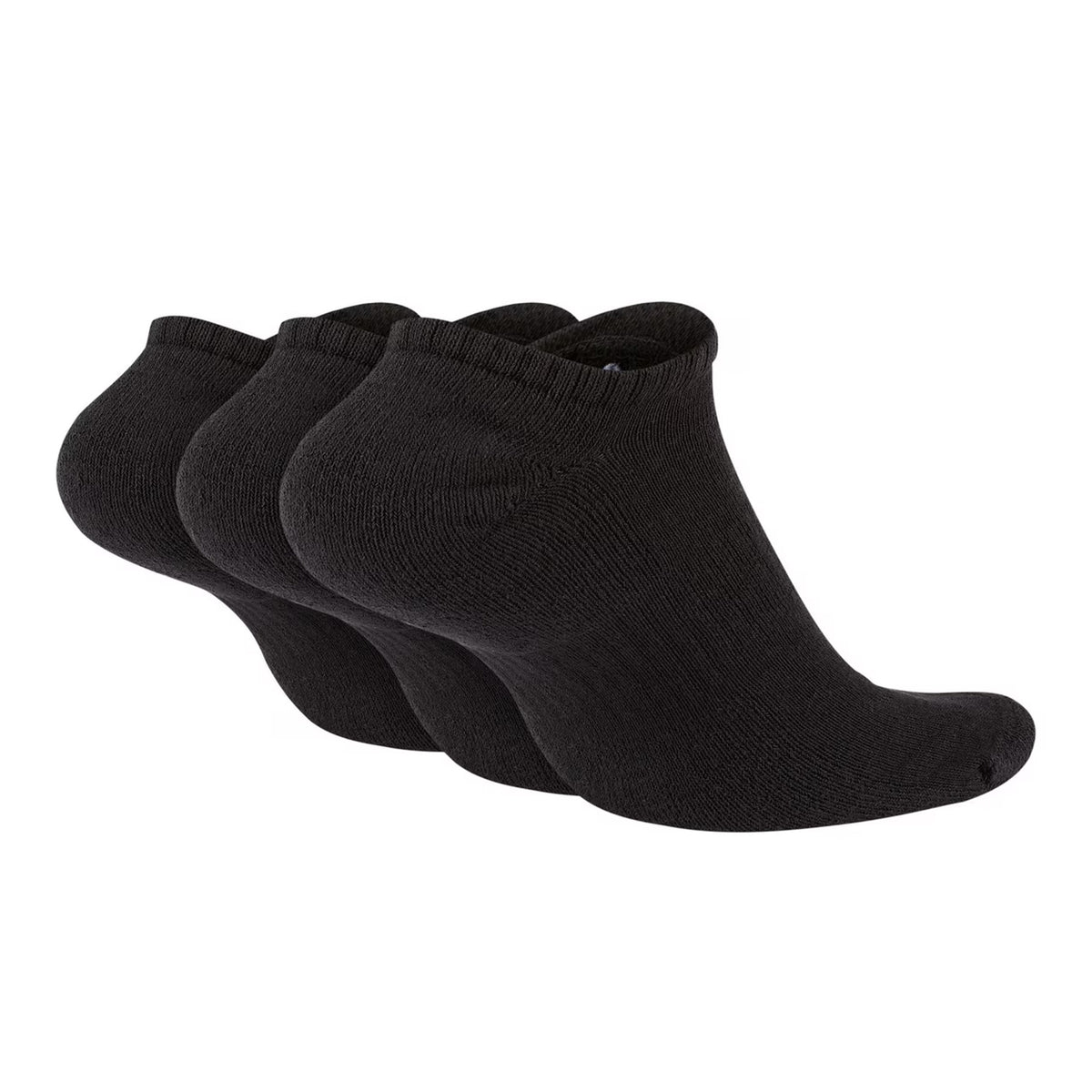 Black-White - Lifestyle - Nike Womens-Ladies Cushioned No-Show Socks (Pack of 3)
