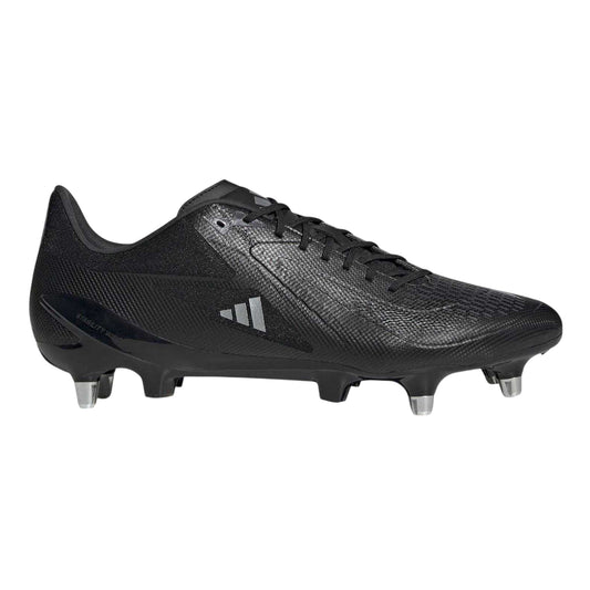 Core Black - Front - Adidas Childrens-Kids Adizero Rs15 Ultimate Soft Ground Rugby Boots